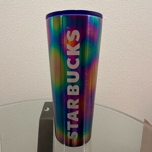 Starbucks Oil Slick Rainbow Stainless Steel Tumbler Cup 2023